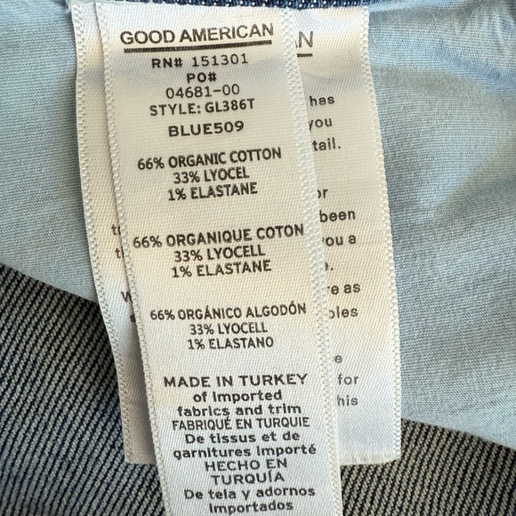 Good American Good Legs Distressed Straight Leg Jeans 27 - Picture 4 of 5